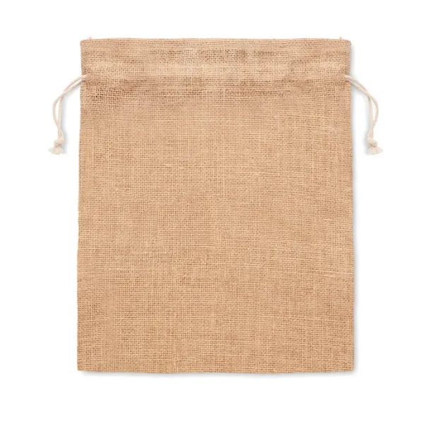 JUTE SMALL Small jute gift bag 14 x 22 cm Beige