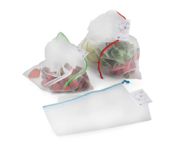 VEGE set mrežastih vrećica White