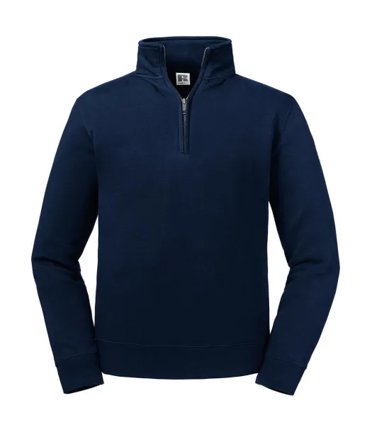 Klasičan pulover s kratkim patentnim zatvaračem - Russell Athletic French Navy