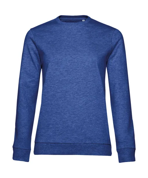  Ženski frotirni pulover, 280 g/m² - B&C Heather Royal Blue