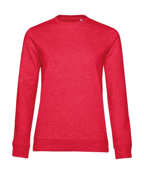  Ženski frotirni pulover, 280 g/m² - B&C Heather Red
