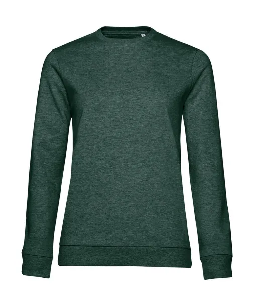  Ženski frotirni pulover - B&C Heather Dark Green