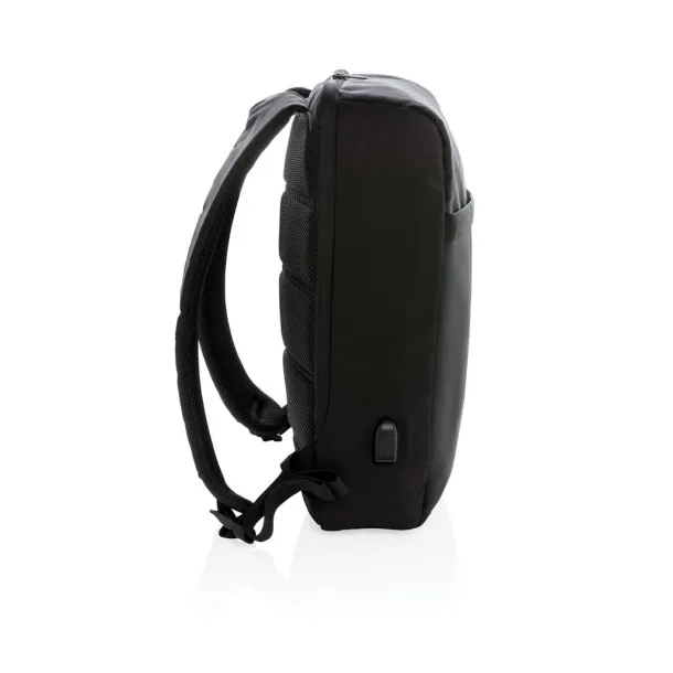  Swiss Peak USB ruksak s RFID zaštitom protiv krađe, 15" - Swiss Peak Crna