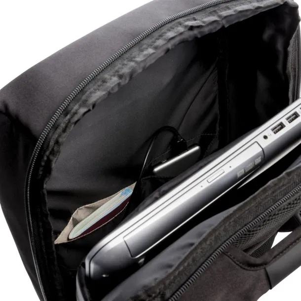  Swiss Peak USB ruksak s RFID zaštitom protiv krađe, 15" - Swiss Peak Crna
