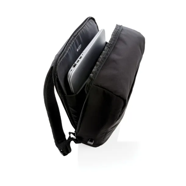  Swiss Peak USB ruksak s RFID zaštitom protiv krađe, 15" - Swiss Peak Crna