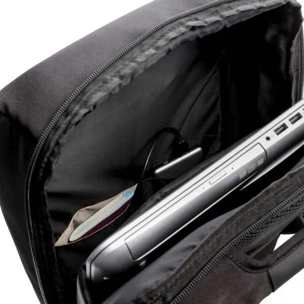 Swiss Peak USB ruksak s RFID zaštitom protiv krađe, 15" - Swiss Peak Crna