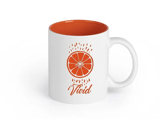 VIVID Stoneware mug Orange