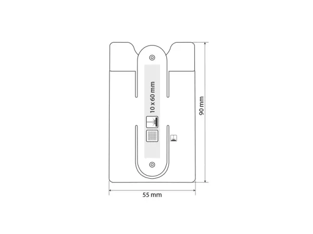 HOLD Silicon card holder and phone holder - PIXO Plava