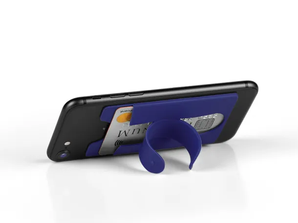 HOLD Silicon card holder and phone holder - PIXO Plava