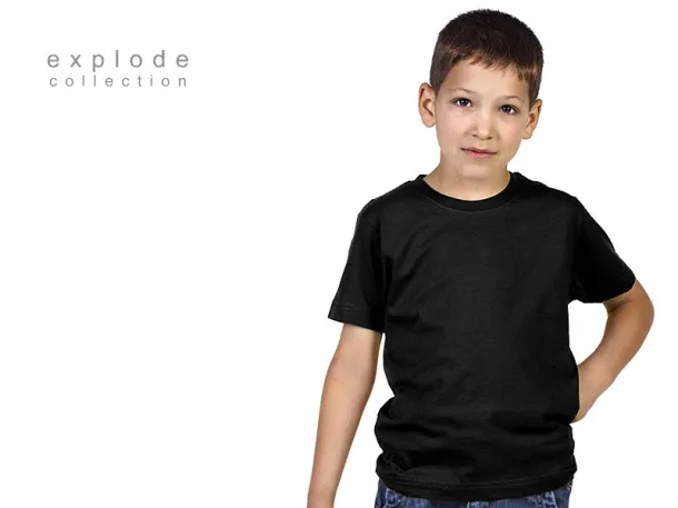 MASTER KIDS Dječja majica kratkih rukav, 150 g/m2 - EXPLODE Crna