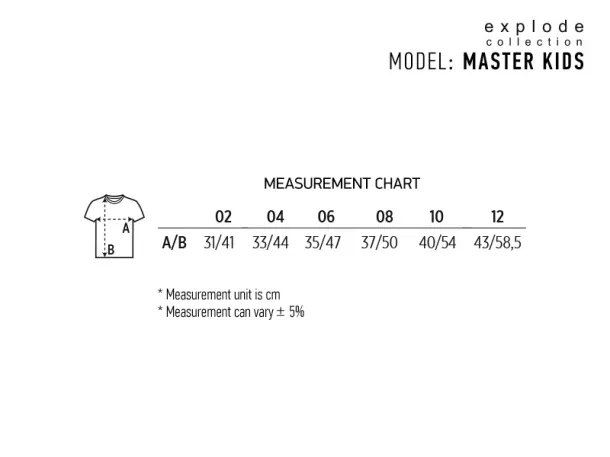 MASTER KIDS Dječja majica kratkih rukav - EXPLODE Plava