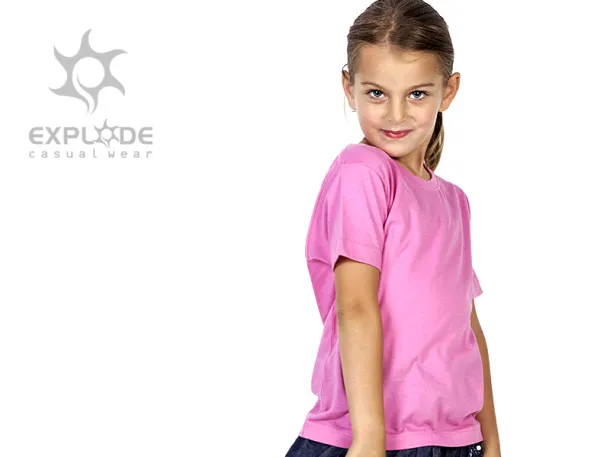 MASTER KIDS Dječja majica kratkih rukav, 150 g/m2 - EXPLODE Ružičasta