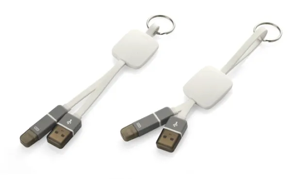 MOBEE USB cable 2 in 1 White