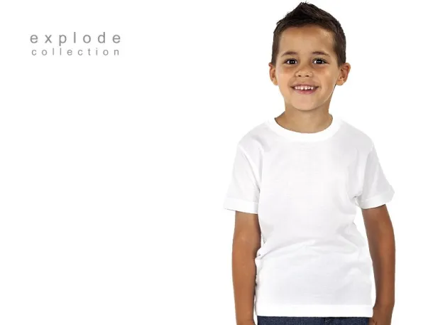 MASTER KIDS Dječja majica kratkih rukav, 150 g/m2 - EXPLODE Bijela