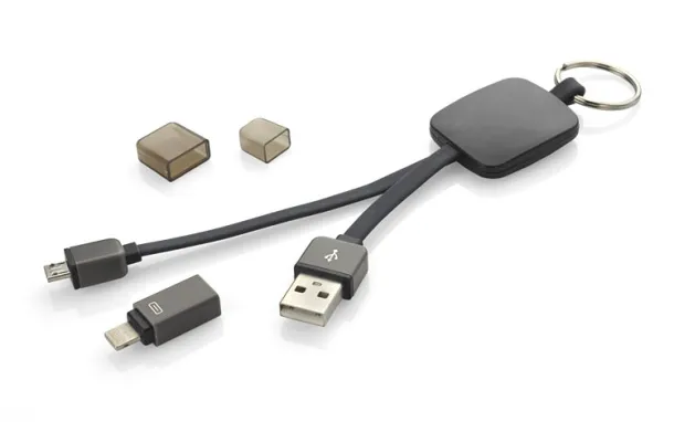 MOBEE USB cable 2 in 1 Black