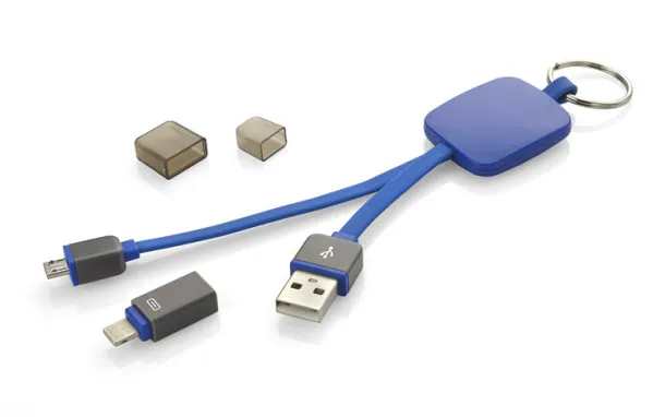 MOBEE USB cable 2 in 1 Blue