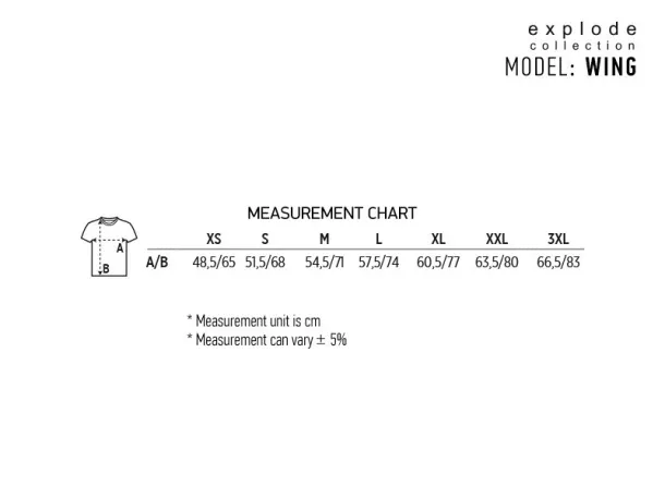 WING Unisex crewneck sweatshirt with raglan sleeves, 260 g/m2 - EXPLODE Plava