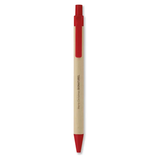 CARTOON Biodegradable plastic ball pen Red