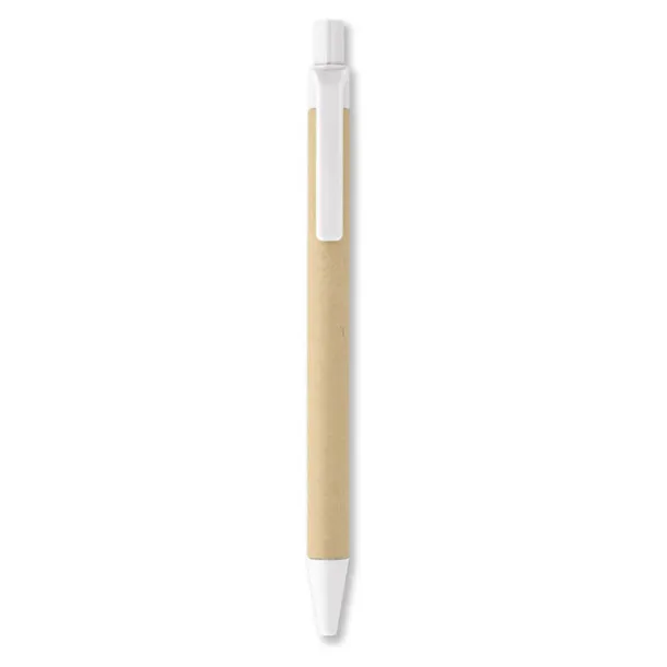 CARTOON Biodegradable plastic ball pen White