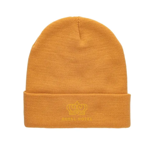 Impact Impact Polylana® beanie with AWARE™ tracer - XD Collection sundial orange