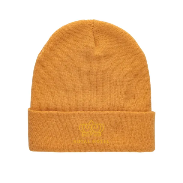Impact Impact Polylana® beanie with AWARE™ tracer - XD Collection sundial orange