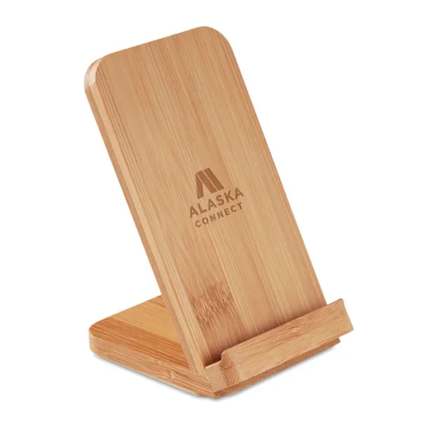 WIRE&STAND Bamboo wireless charging stand Wood