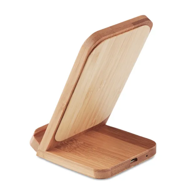 WIRE&STAND Bamboo wireless charging stand Wood