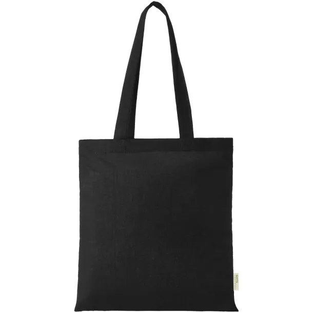 Orissa 140 g/m² GOTS organic cotton tote bag Crna