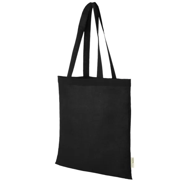 Orissa 140 g/m² GOTS organic cotton tote bag Solid black