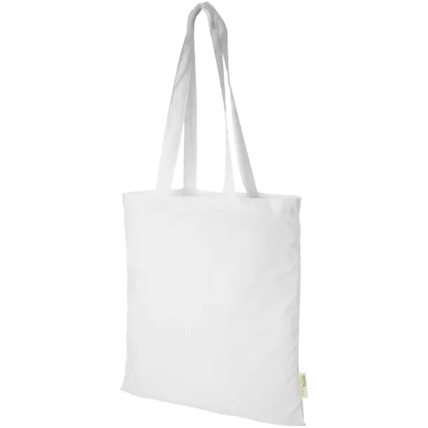 Orissa 140 g/m² GOTS organic cotton tote bag - Unbranded White