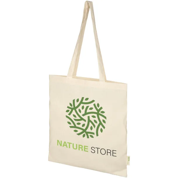 Orissa 140 g/m² GOTS organic cotton tote bag Natural