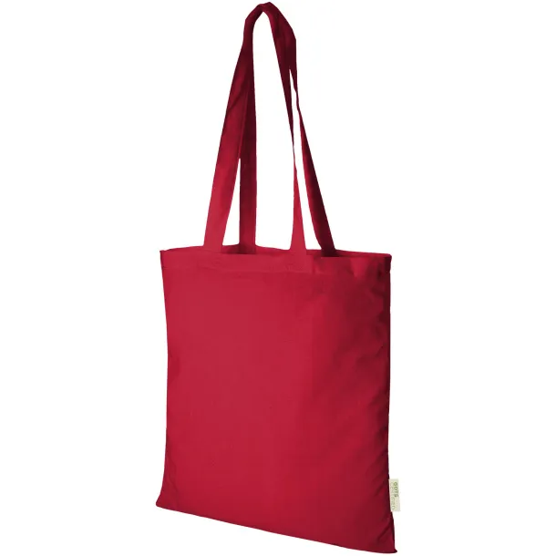 Orissa 140 g/m² GOTS organic cotton tote bag Red