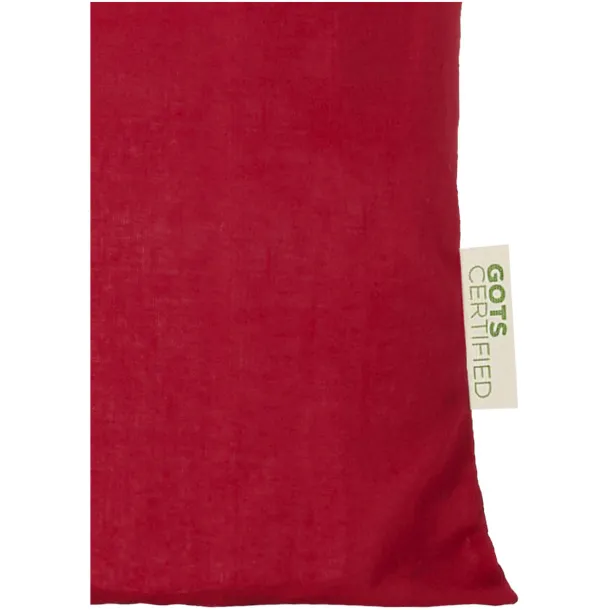 Orissa 140 g/m² GOTS organic cotton tote bag Red