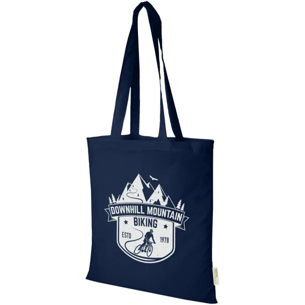 Orissa 140 g/m² GOTS organic cotton tote bag Navy Blue