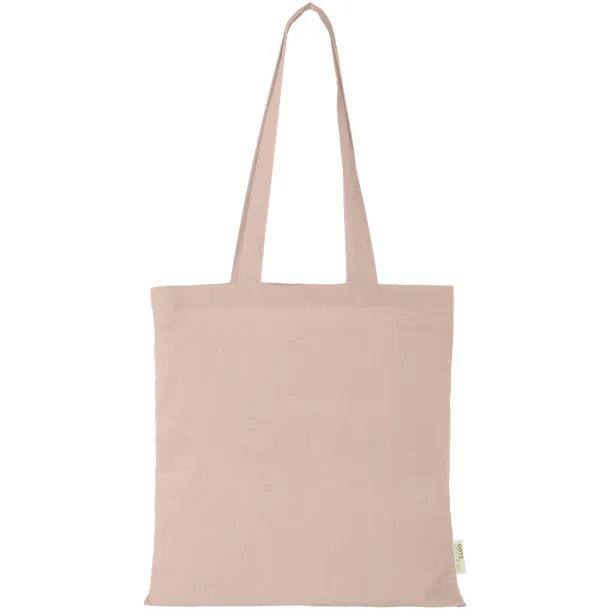 Orissa 140 g/m² GOTS organic cotton tote bag Pale blush pink