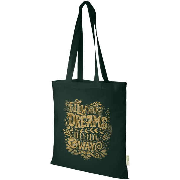 Orissa Tote torba za kupovinu od organskog pamuka, 140 g/m² Dark green