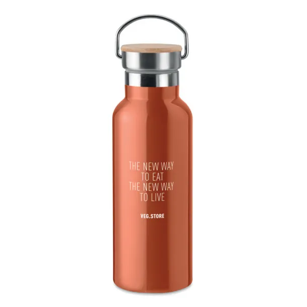 HELSINKI Double wall flask 500 ml Orange