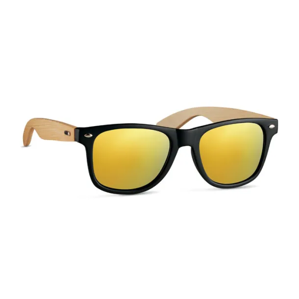 CALIFORNIA TOUCH Sunglasses with bamboo arms Yellow