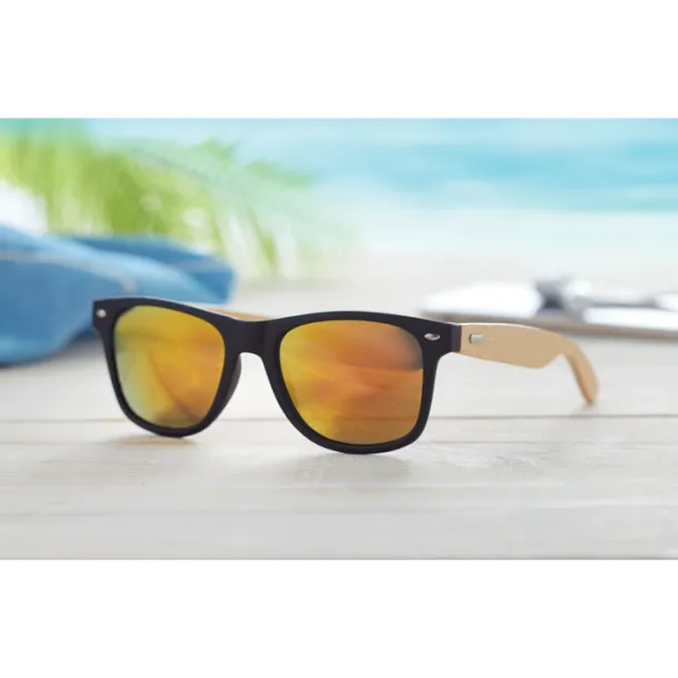 CALIFORNIA TOUCH Sunglasses with bamboo arms Yellow