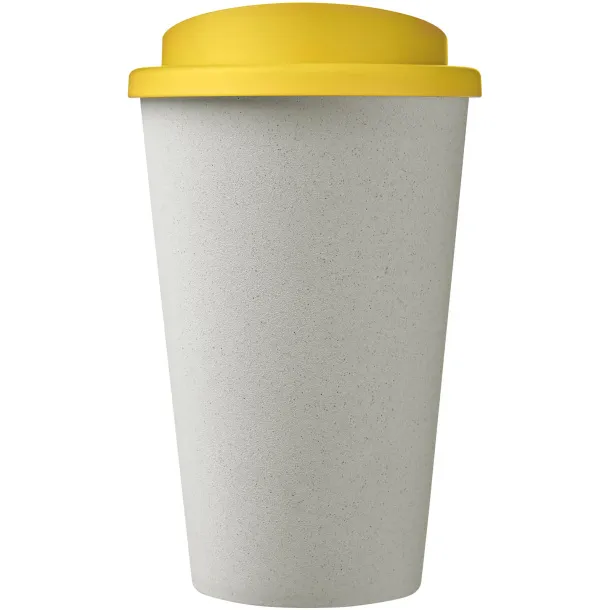 Americano Eco 350 ml recycled tumbler - Unbranded White Yellow