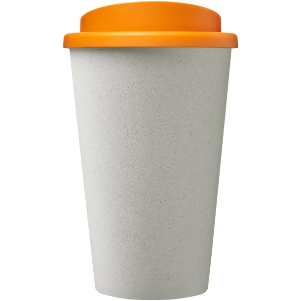 Americano Eco 350 ml recycled tumbler - Unbranded White Orange