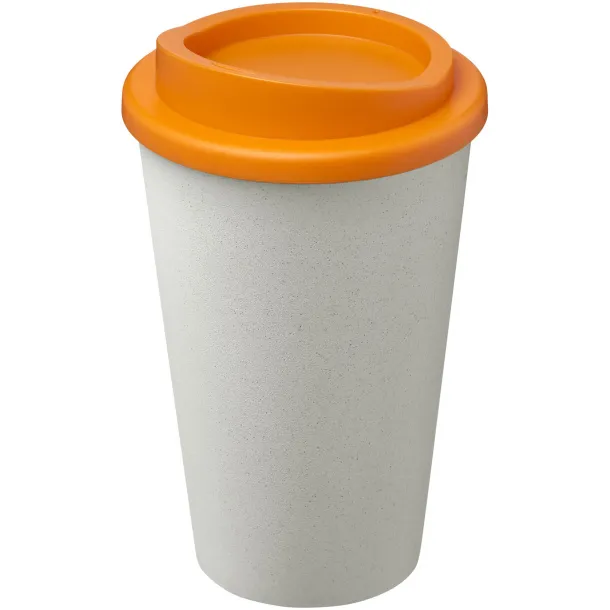 Americano Eco 350 ml recycled tumbler - Unbranded White Orange