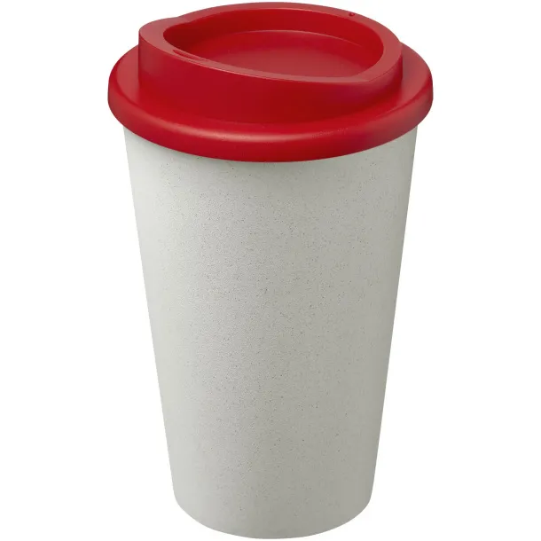 Americano Eco 350 ml recycled tumbler - Unbranded White Red