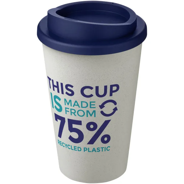 Americano Eco 350 ml recycled tumbler - Unbranded White Blue