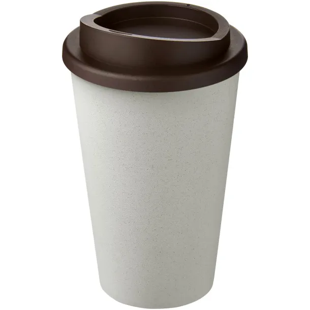 Americano Eco 350 ml recycled tumbler - Unbranded White Brown