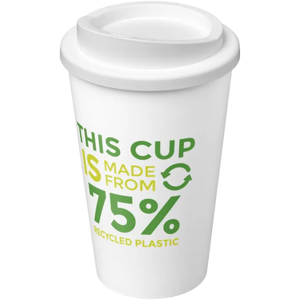 Americano Eco 350 ml recycled tumbler - Unbranded White