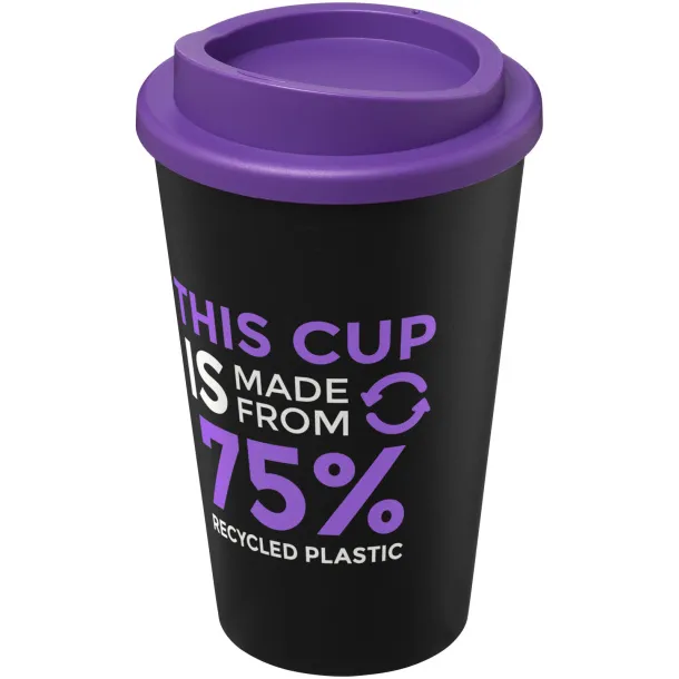 Americano Eco 350 ml recycled tumbler Solid black Purple