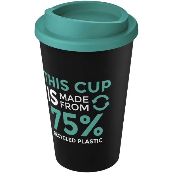 Americano Eco 350 ml recycled tumbler Crna Aqua blue