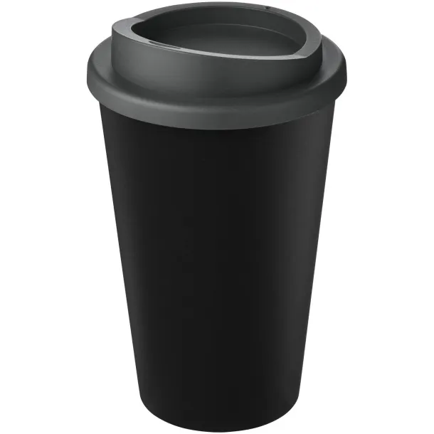 Americano Eco termo šalica od recikliranog materijala, 350 ml Crna Siva