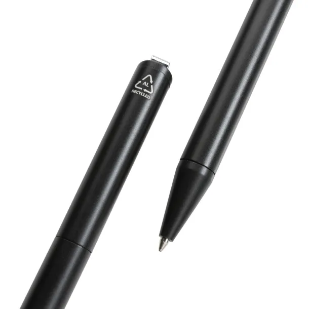  Xavi RCS certified recycled aluminum pen - XD Collection Black 